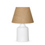 Opviq Lámpara de Mesa AYD-3161 Crema y Blanco